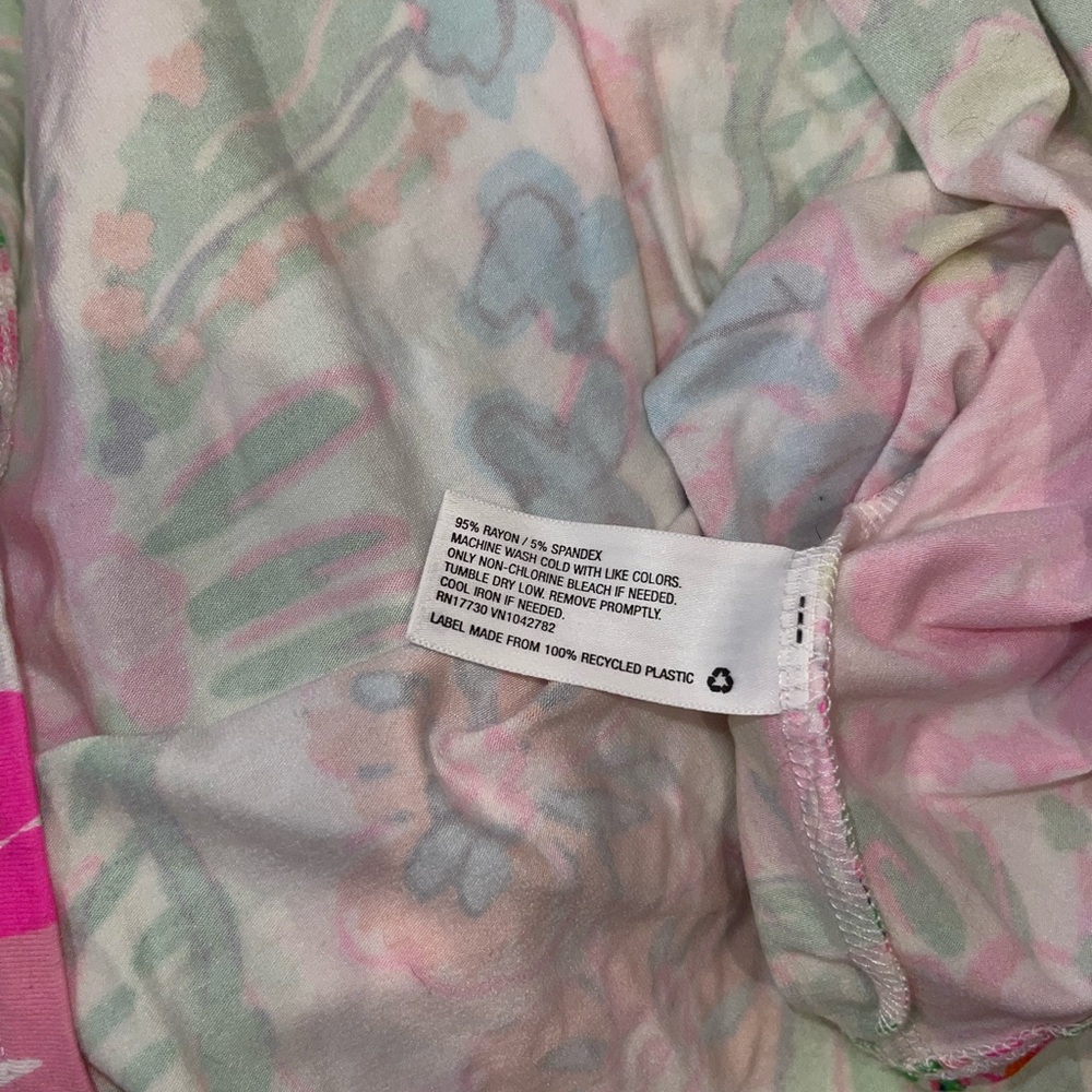 Lilly Pulitzer Strapless Floral Maxi Dress in Pastel Pink, Green, Yellow - Picture 6 of 8